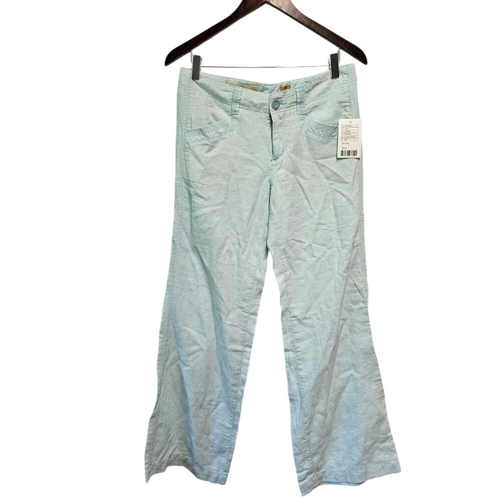 Anthropologie Pilcro Light Blueโ Wide Leg Linen Blend Trousers NO.4